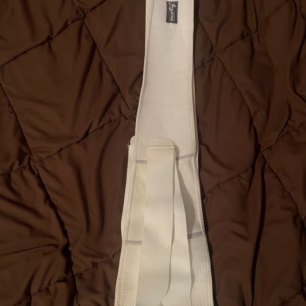 White Back Support Belt